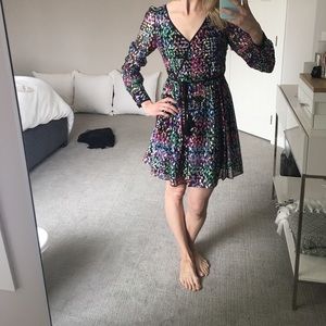 Kate Spade Metallic Multi Dot Mini Dress